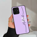 Personalized Initials Lavender Glossy Metal Case Cover For Redmi - ShopOnCliQ