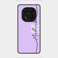 Personalized Initials Lavender Glossy Metal Case Cover For Redmi Note 14 Pro 5G