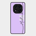 Personalized Initials Lavender Glossy Metal Case Cover For Redmi Note 15 Pro 5G