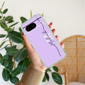 Personalized Initials Lavender Anti Yellow Case For Google Pixel 8 5G