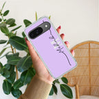 Personalized Initials Lavender Anti Yellow Case For Google Pixel 9