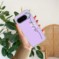 Personalized Initials Lavender Silicon Case For Google Pixel 10