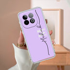 Personalized Initials Lavender Silicon Case For iQOO Neo 10 5G