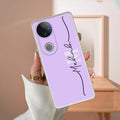 Personalized Initials Lavender Silicon Case For iQOO Z10R 5G