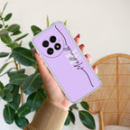 Personalized Initials Lavender Anti Yellow Case For OnePlus 13 5G
