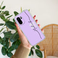 Personalized Initials Lavender Silicon Case For OnePlus 15R 5G