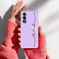 Personalized Initials Lavender Anti Yellow Case For OnePlus Nord 5 5G