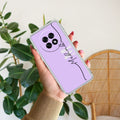 Personalized Initials Lavender Anti Yellow Case For Oppo F31 Pro Plus 5G