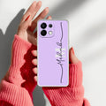 Personalized Initials Lavender Anti Yellow Case For Oppo K13 5G
