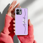 Personalized Initials Lavender Silicon Case For Oppo F27 Pro Plus 5G