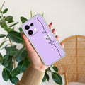 Personalized Initials Lavender Anti Yellow Case For Oppo Reno 16C 5G