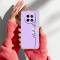 Personalized Initials Lavender Anti Yellow Case For Realme 13 Plus 5G