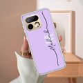 Personalized Initials Lavender Silicon Case For Realme GT 7 5G
