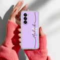 Personalized Initials Lavender Anti Yellow Case For Realme P4x 5G