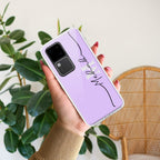 Personalized Initials Lavender Silicon Case For Vivo