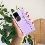 Personalized Initials Lavender Silicon Case For Vivo