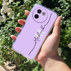 Personalized Initials Lavender Silicon Case For Vivo