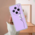Personalized Initials Lavender Silicon Case For Vivo V25
