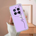 Personalized Initials Lavender Silicon Case For Vivo V25 Pro 5G