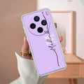 Personalized Initials Lavender Silicon Case For Vivo X200T 5G
