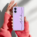 Personalized Initials Lavender Anti Yellow Case For Vivo T4 Lite 5G