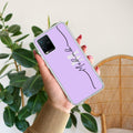 Personalized Initials Lavender Anti Yellow Case For Vivo T1x