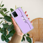 Personalized Initials Lavender Anti Yellow Case For Vivo T1x