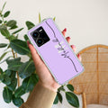 Personalized Initials Lavender Anti Yellow Case For Vivo Y35