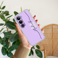 Personalized Initials Lavender Anti Yellow Case For Vivo Y300 5G
