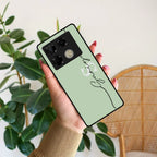 Personalized Initials Mint Green Glossy Metal Case Cover For Infinix - ShopOnCliQ