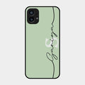 Personalized Initials Mint Green Glossy Metal Case Cover For Nothing Phone 1