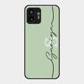 Personalized Initials Mint Green Glossy Metal Case Cover For Nothing Phone 2