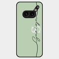 Personalized Initials Mint Green Glossy Metal Case Cover For Nothing Phone 2A Plus