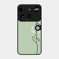Personalized Initials Mint Green Glossy Metal Case Cover For Nothing Phone 3 5G