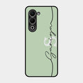 Personalized Initials Mint Green Glossy Metal Case Cover For Oppo K13X 5G