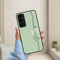 Personalized Initials Mint Green Glossy Metal Case Cover For Samsung - ShopOnCliQ