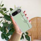Personalized Initials Mint Green Anti Yellow Case For Google Pixel 9