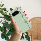 Personalized Initials Mint Green Anti Yellow Case For Google Pixel 10 Pro