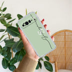 Personalized Initials Mint Green Anti Yellow Case For Google Pixel 10 Pro XL