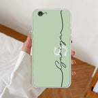 Personalized Initials Mint Green Silicon Case For iPhone 7 / iPhone 8 / iPhone Se 2020