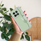 Personalized Initials Mint Green Silicon Case For iQOO - ShopOnCliQ