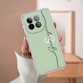 Personalized Initials Mint Green Silicon Case For iQOO Neo 10 5G