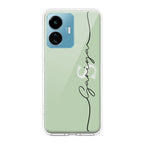 Personalized Initials Mint Green Silicon Case For iQOO Z6 Lite 5G