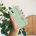 Personalized Initials Mint Green Anti Yellow Case For Vivo V40e 5G