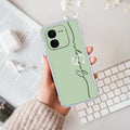 Personalized Initials Mint Green Silicon Case For iQOO Z9x 5G