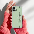 Personalized Initials Mint Green Anti Yellow Case For Nothing Phone 2