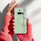 Personalized Initials Mint Green Anti Yellow Case For Nothing Phone 3A 5G