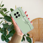 Personalized Initials Mint Green Silicon Case For OnePlus Nord 2T 5G