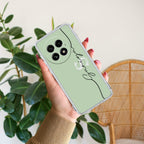 Personalized Initials Mint Green Anti Yellow Case For OnePlus 13 5G