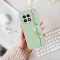Personalized Initials Mint Green Silicon Case For OnePlus 13R 5G